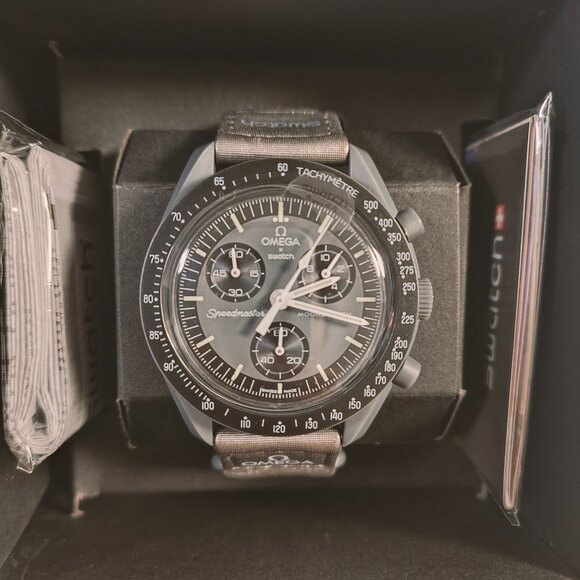 💜NWT💜 Swatch X Omega Moonswatch Mission To Mercury Watch - Picture 3 of 5